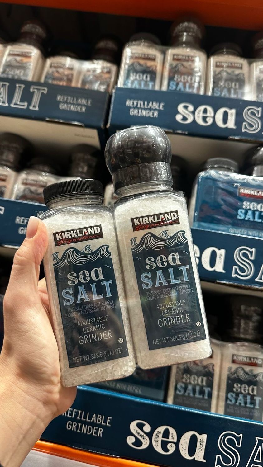 Sea salt | Kirkland | Pack de 2 | EUA