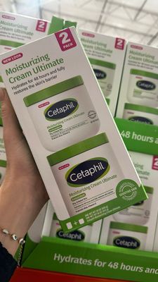 Crema hidratante Cetaphil | 48 horas de hidratacion | pack de 2 | EUA