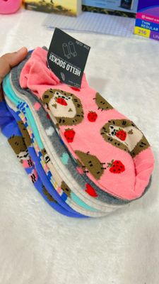 6 pares de calcetas animales