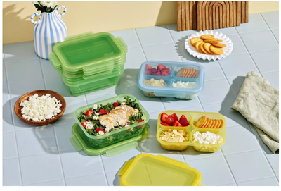 Recipientes para almacenar alimentos divididos Ello / EUA