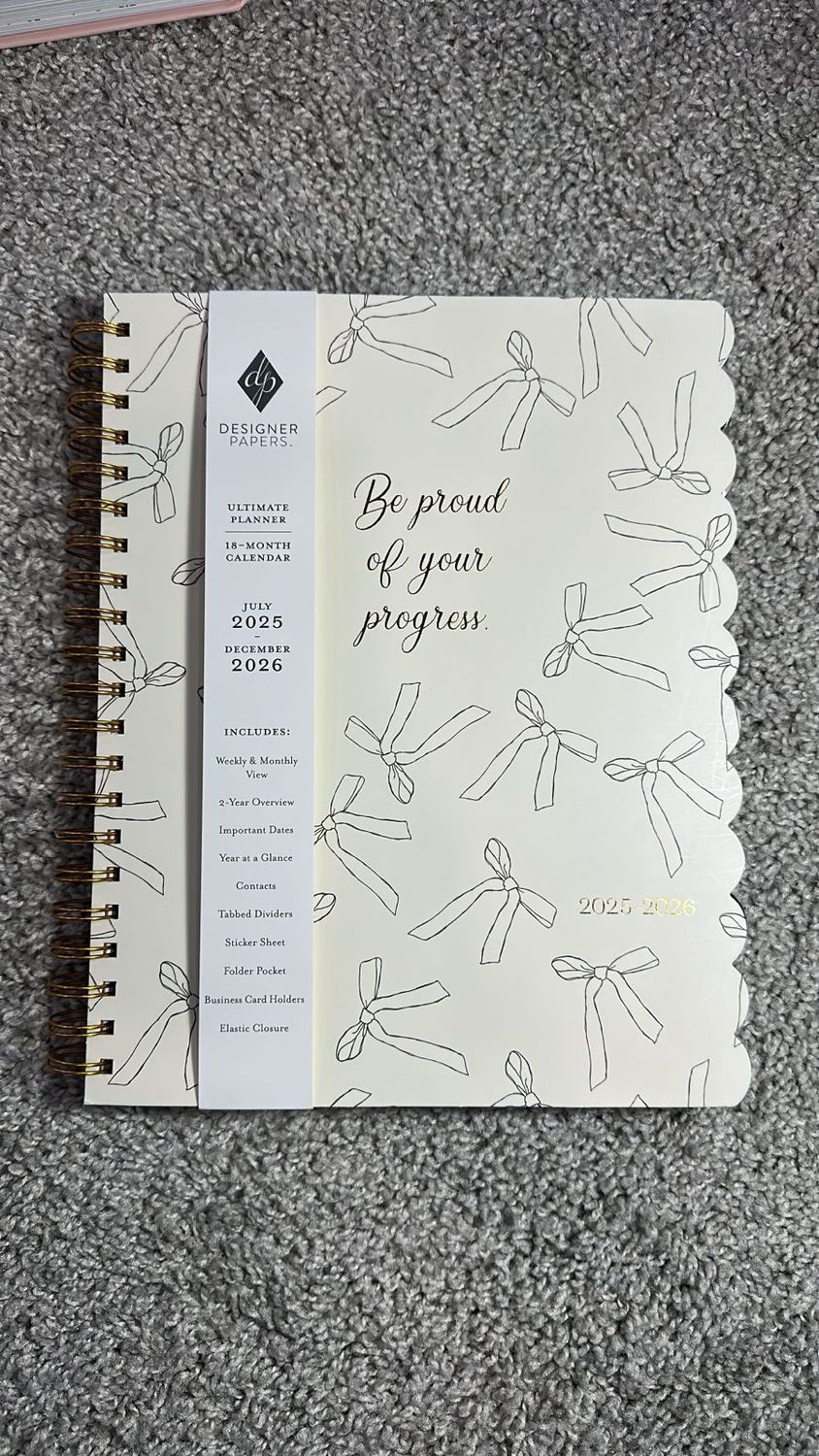 Planner Be proud of your progress/ EUA