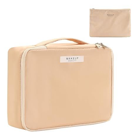 Bolsa de maquillaje beige / EUA