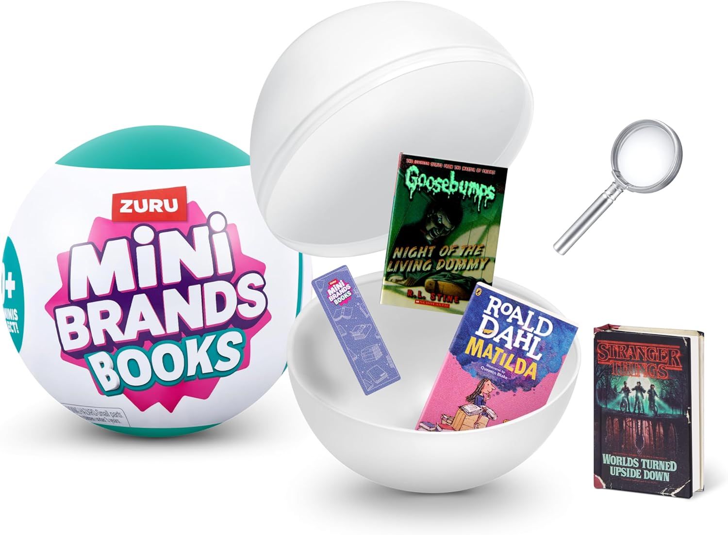 Mini Brands Books Capsule by ZURU - Juego coleccionable de marcas de libros en miniatura reales.
