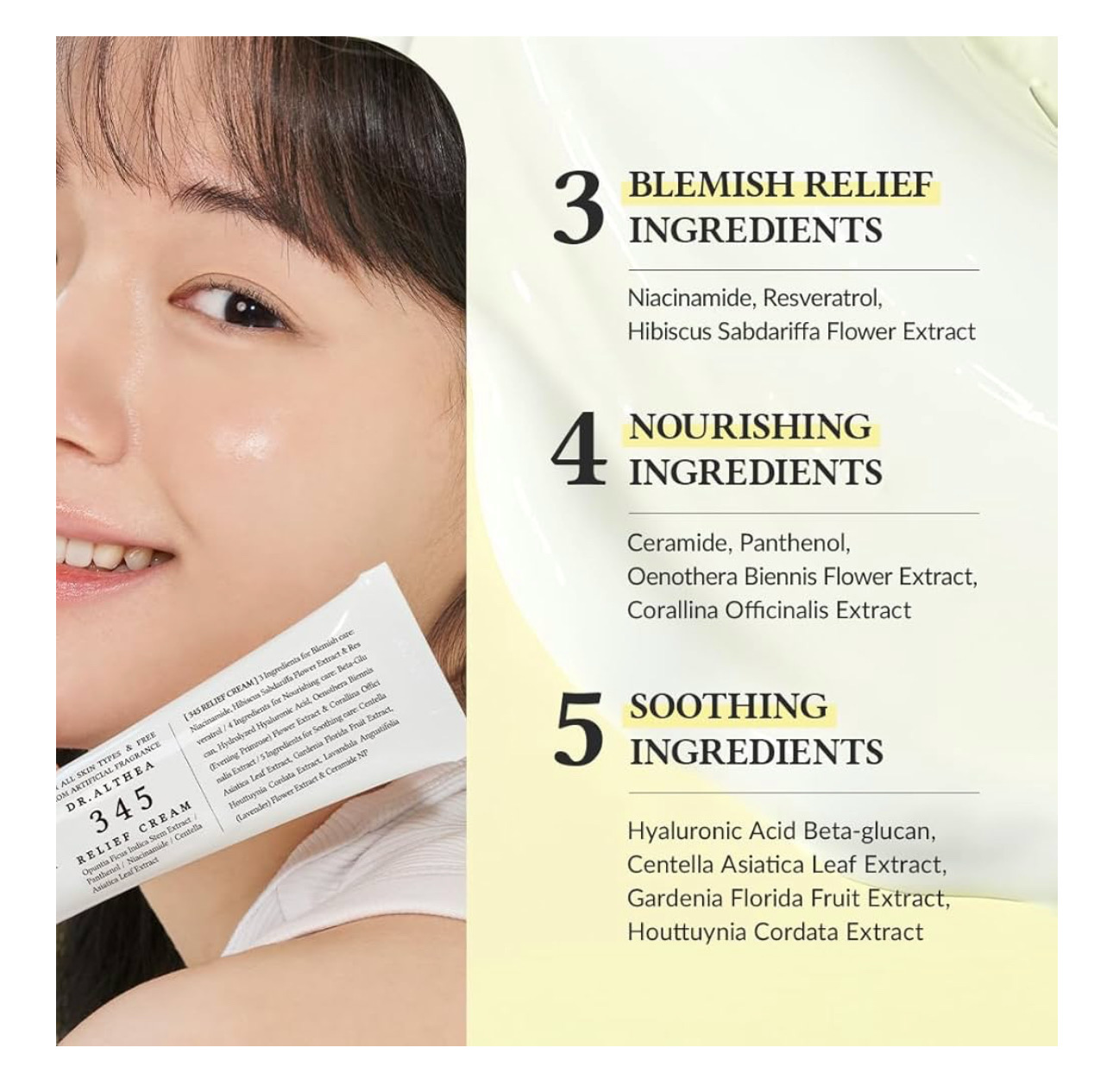 345 Crema Calmante - Dr Althea para acne, manchas, rojez, textura y pieles sensibles - top