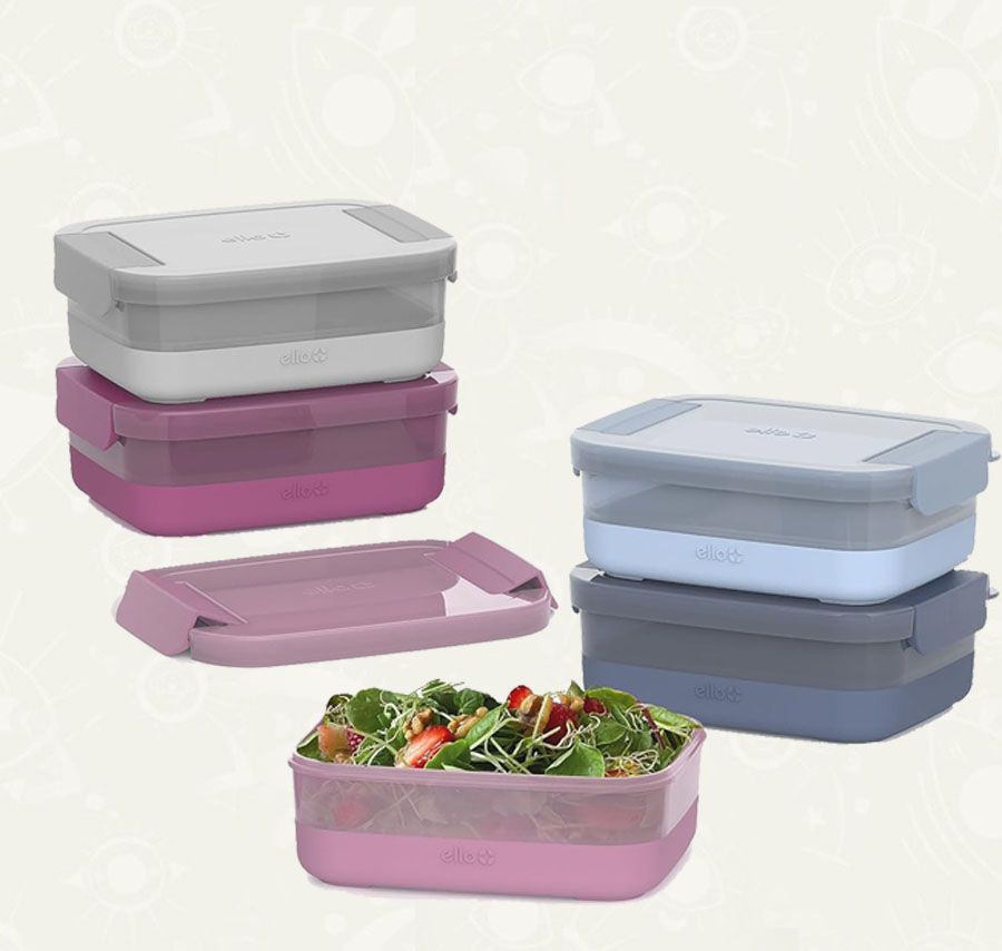 ELLO – Recipientes Plásticos para Comida 3.7 Cup con Tapas Herméticas (10 Piezas)