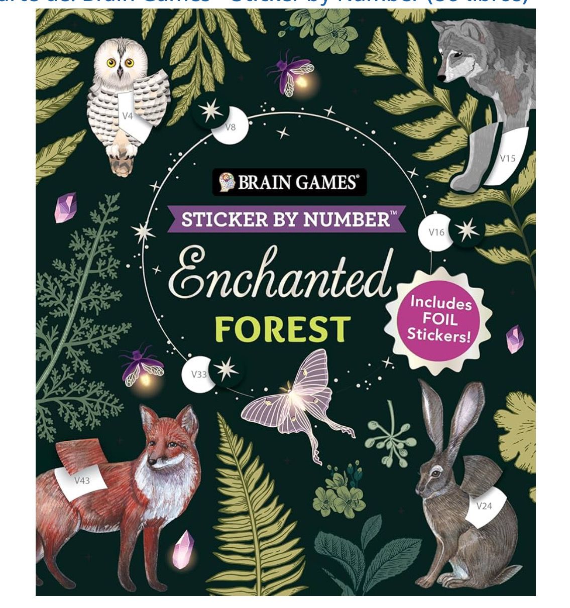 Brain Games - Sticker by number - Enchanted Forest