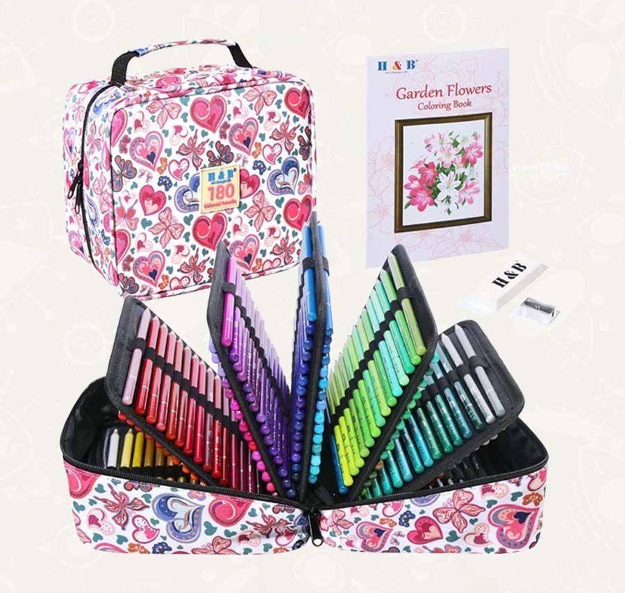 Estuche de 180 crayones | H & B