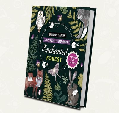 Brain Games - Sticker by number - Enchanted Forest