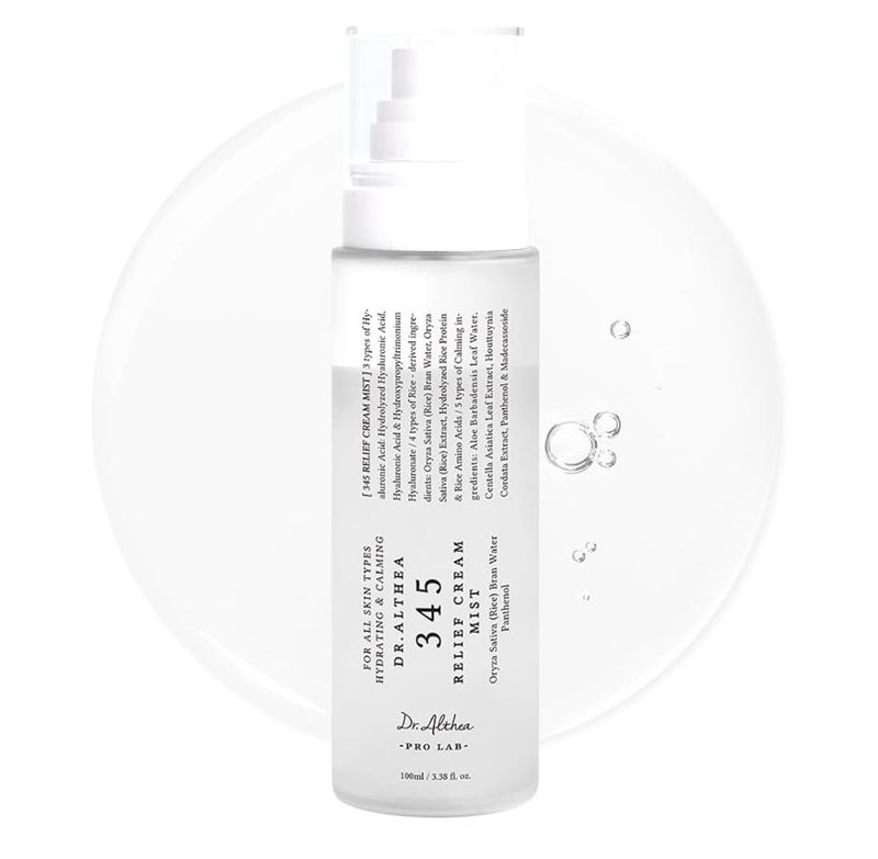 345 Crema Calmante Bruma  3.38 onz- Dr Althea para acne, manchas, rojez, textura y pieles sensibles - top - mist