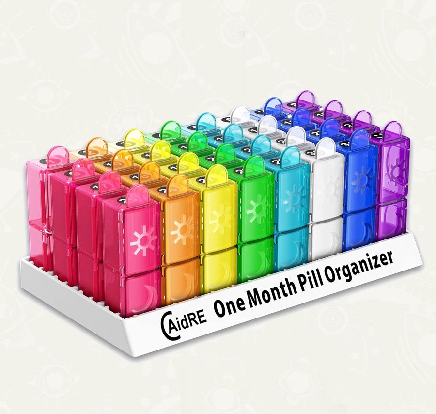 Pastillero Organizador Mensual | CAidRE (AM/PM) | Color Pastillero Organizador Mensual | CAidRE (AM/PM) | Color