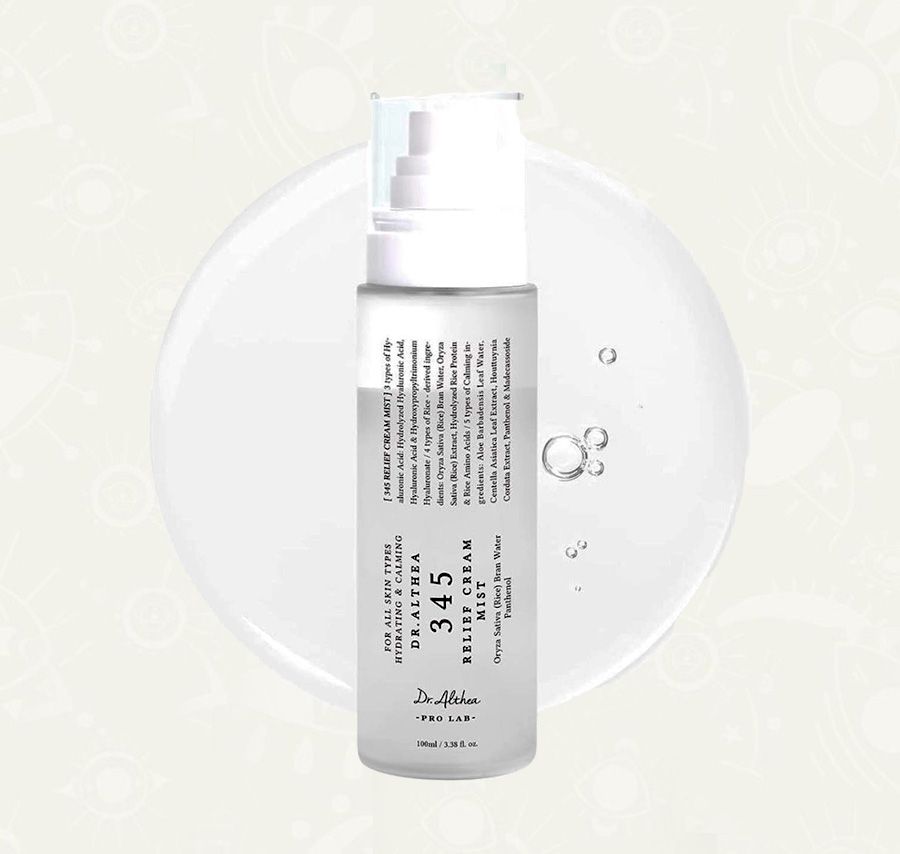 345 Crema Calmante Bruma  3.38 onz- Dr Althea para acne, manchas, rojez, textura y pieles sensibles - top - mist