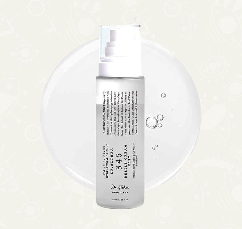345 Crema Calmante Bruma  3.38 onz- Dr Althea para acne, manchas, rojez, textura y pieles sensibles - top - mist