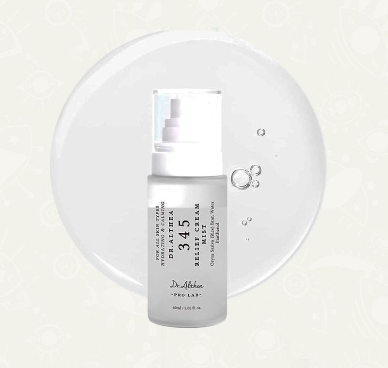 345 Crema Calmante Bruma  2.02 onz- Dr Althea para acne, manchas, rojez, textura y pieles sensibles - top - mist