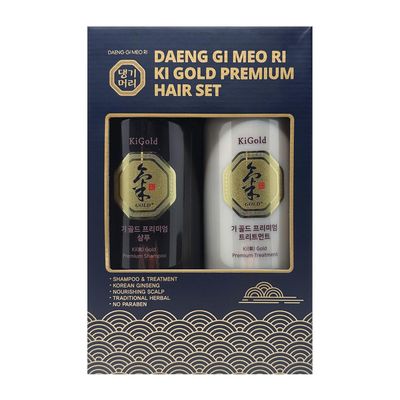 Set de Cuidado Capilar Ki Gold Premium Shampoo y Acondicionador | Daeng Gi Meo Ri / EUA