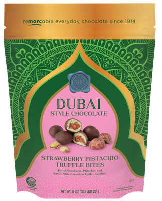Trufas estilo Dubai | Chocolate Fresa y Pistacho / EUA