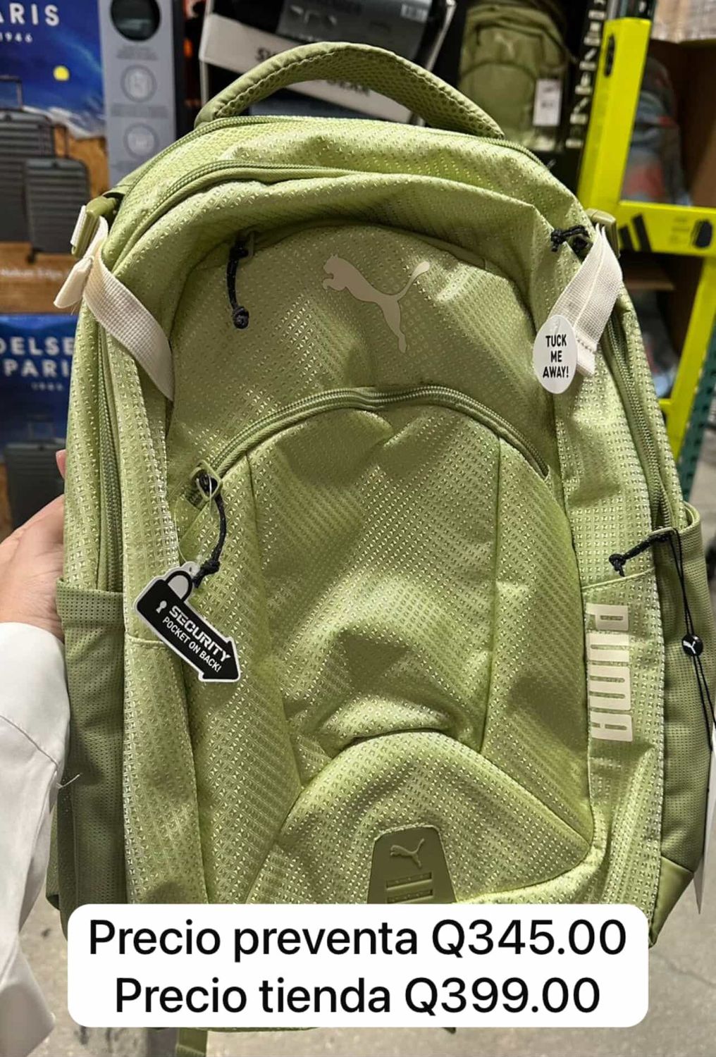 Mochila verde | PUMA | EUA