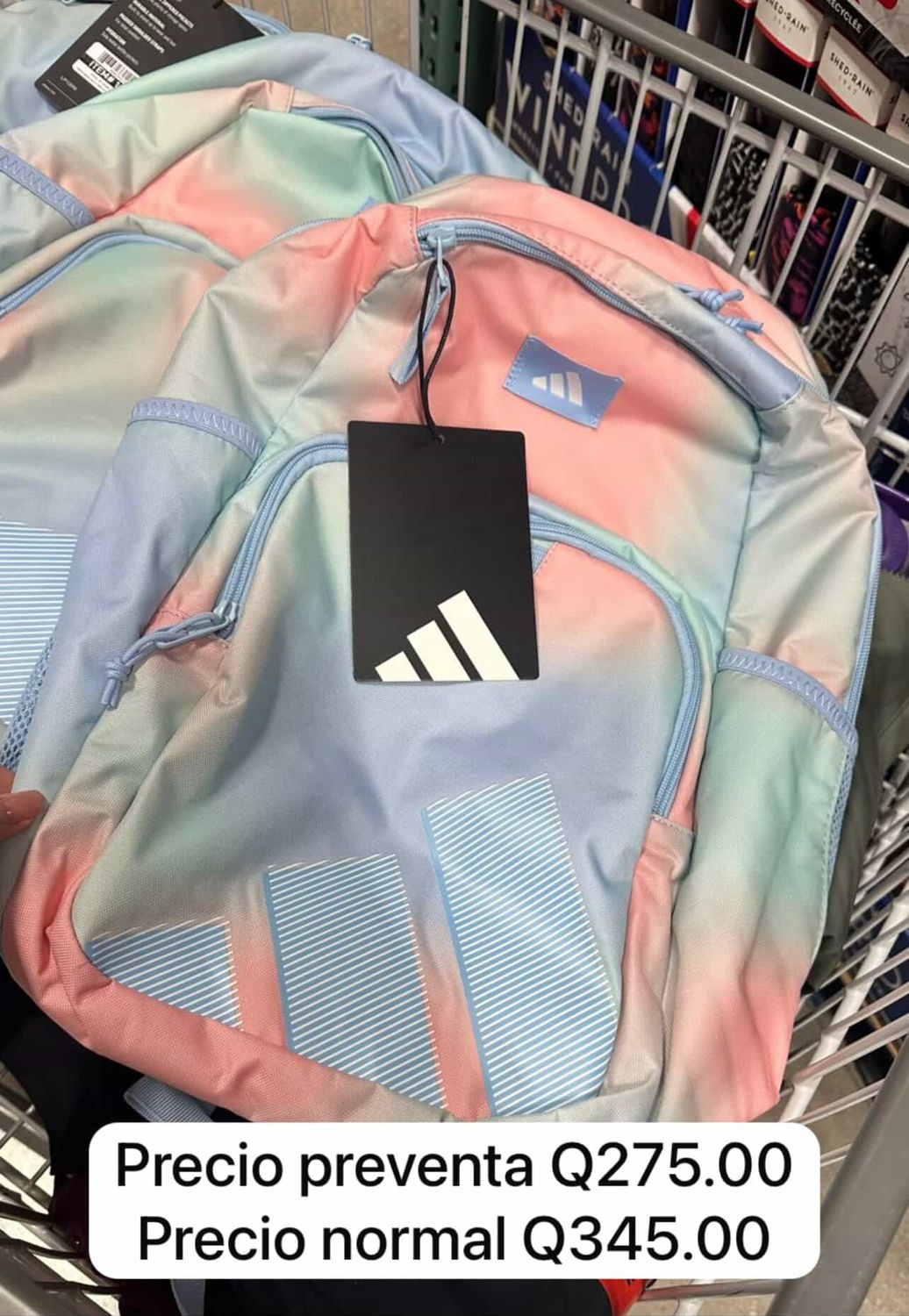 Mochila Rosa y celeste |ADIDAS| EUA