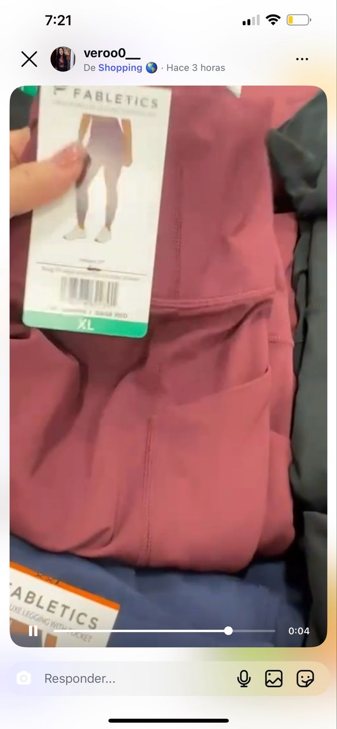 Licra color corinto | Talla L | Fabletics | USA