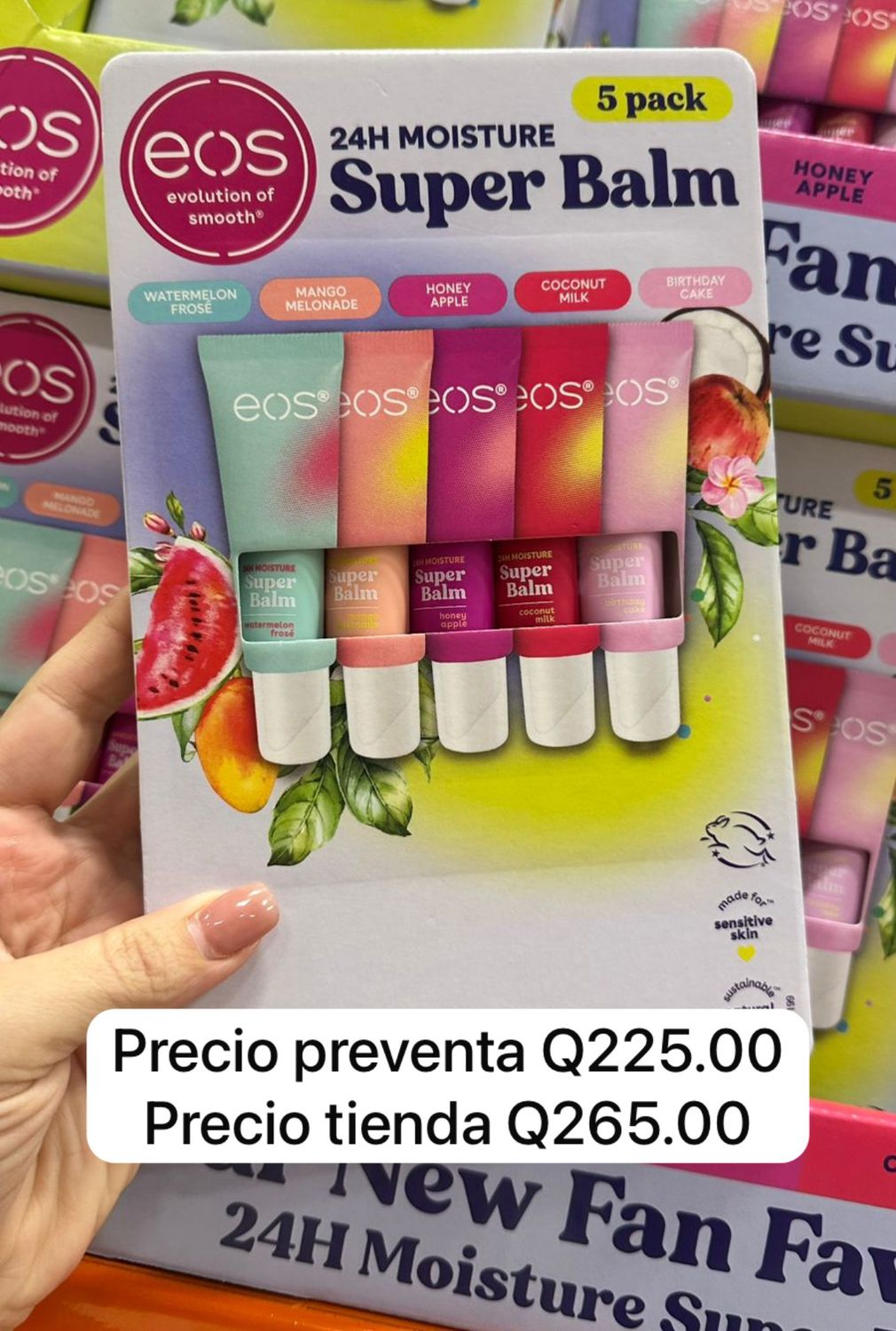Pack de 5 balsamos | EOS | EUA