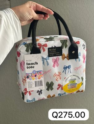 Lonchera blanca con moños | EUA