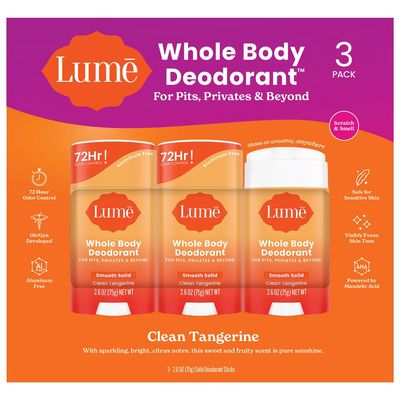 Paquete 3 desodorantes para todo el cuerpo Lume /EUA