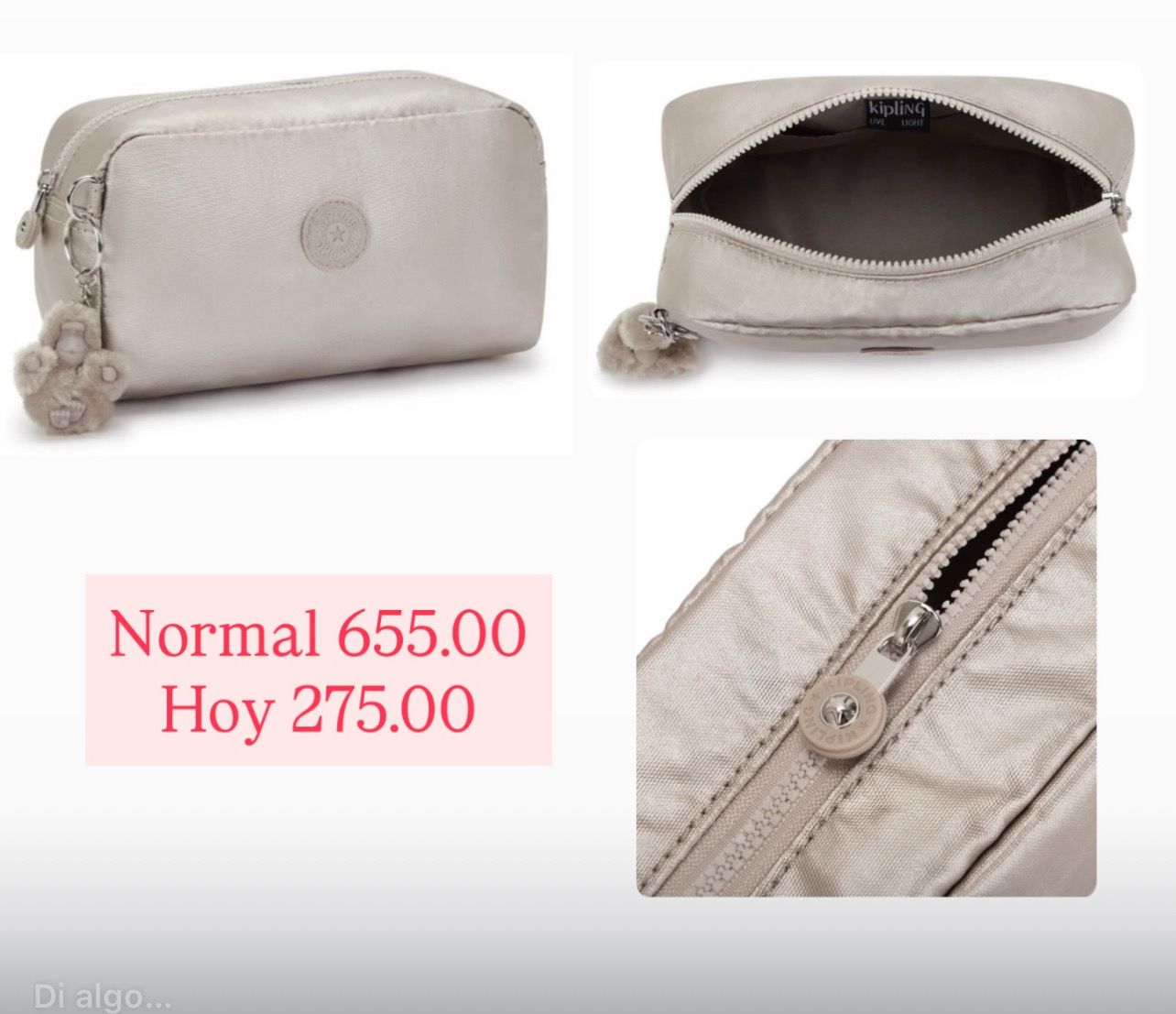 Bolsa de mano | Metallic Pouch | Kipling | EUA