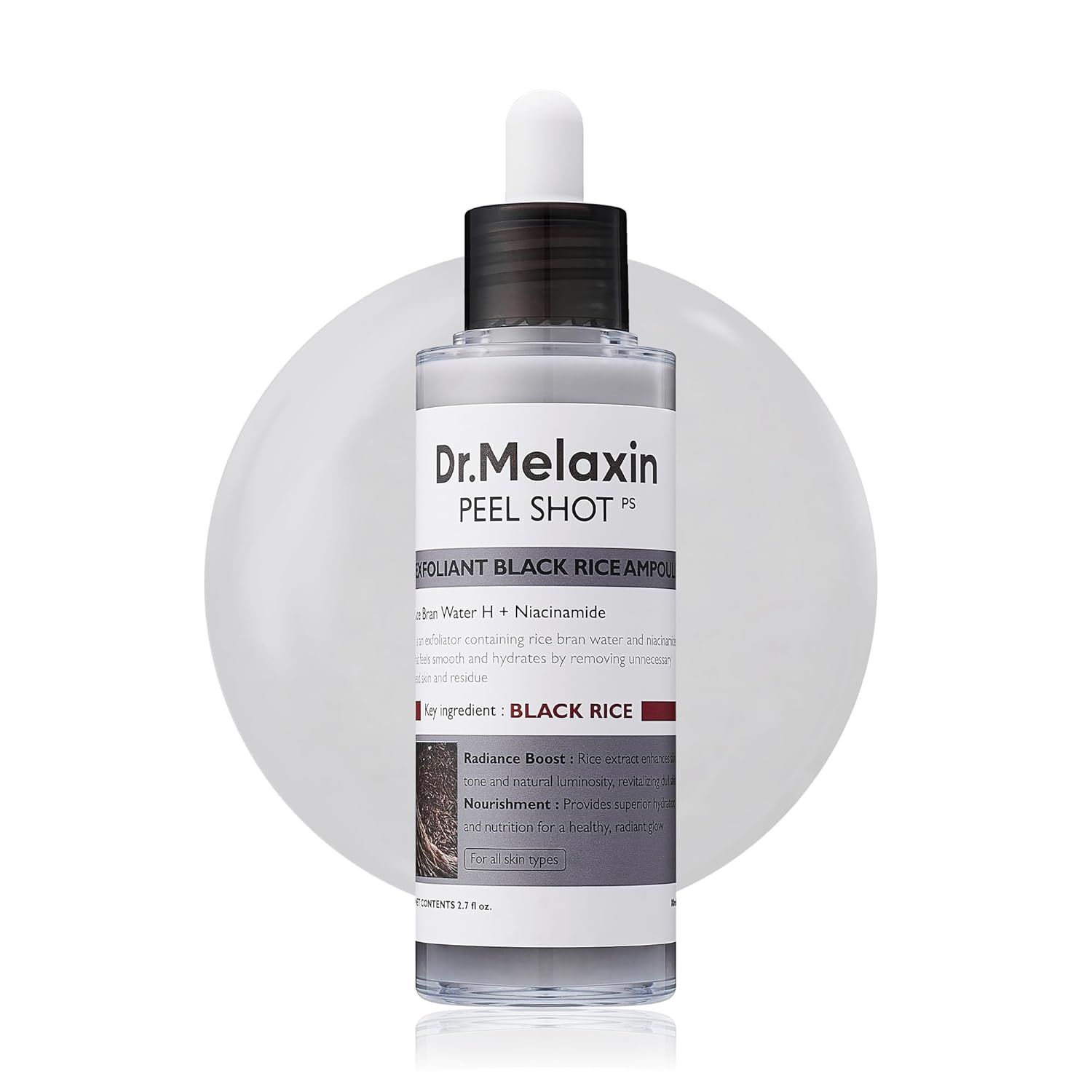 DR.MELAXIN | Serum Shot Glow Arroz Negro | Exfoliante  | 80ml