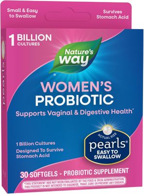Nature's Way | Perlas Probioticas Femeninos | 1 Billon de Cultivos Vivos | 30 Capsulas Blandas Nature's Way | Perlas Probioticas Femeninos | 1 Billon de Cultivos Vivos | 30 Capsulas Blandas