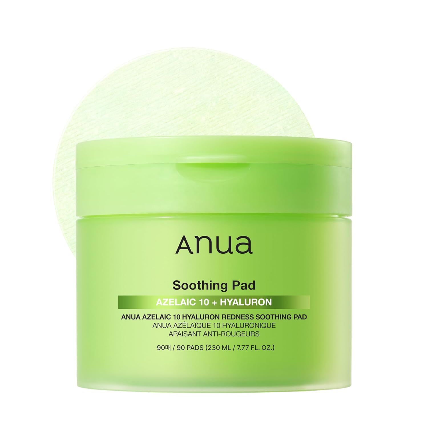 Anua | Pads Calmantes | Acido Azelaico 10% y Acido Hialuronico | 90 Pads