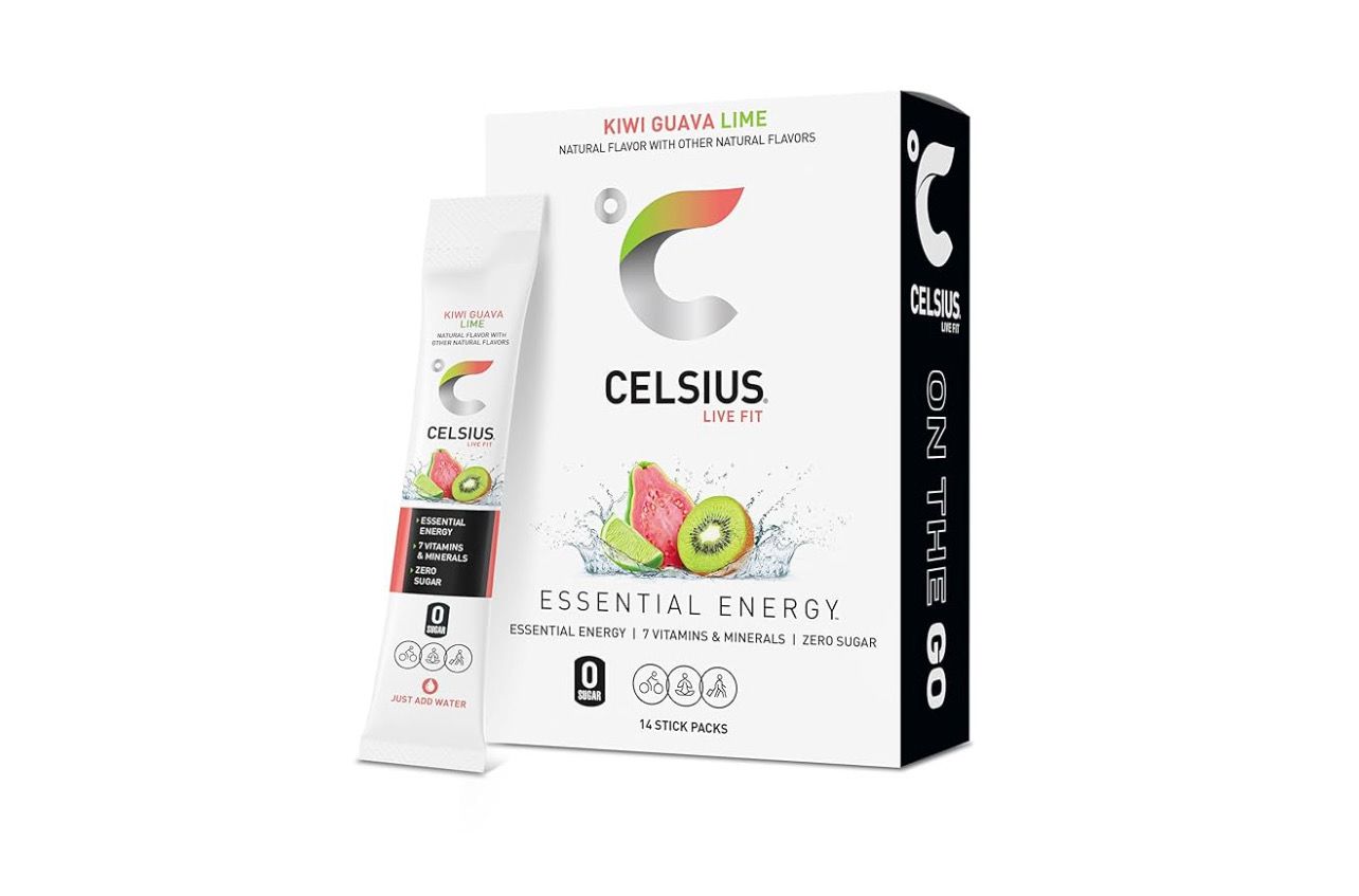 Suplemento energetico en polvo | sabor tropical | 14u | Celsius | Top