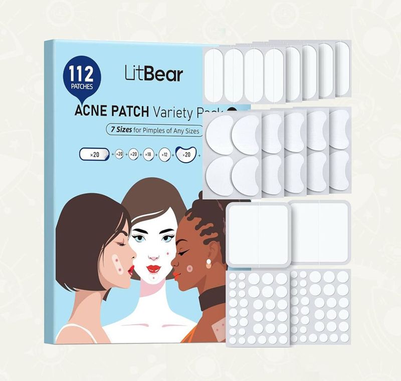 Parches para acne | LeatBear | 112 uni - variado - top