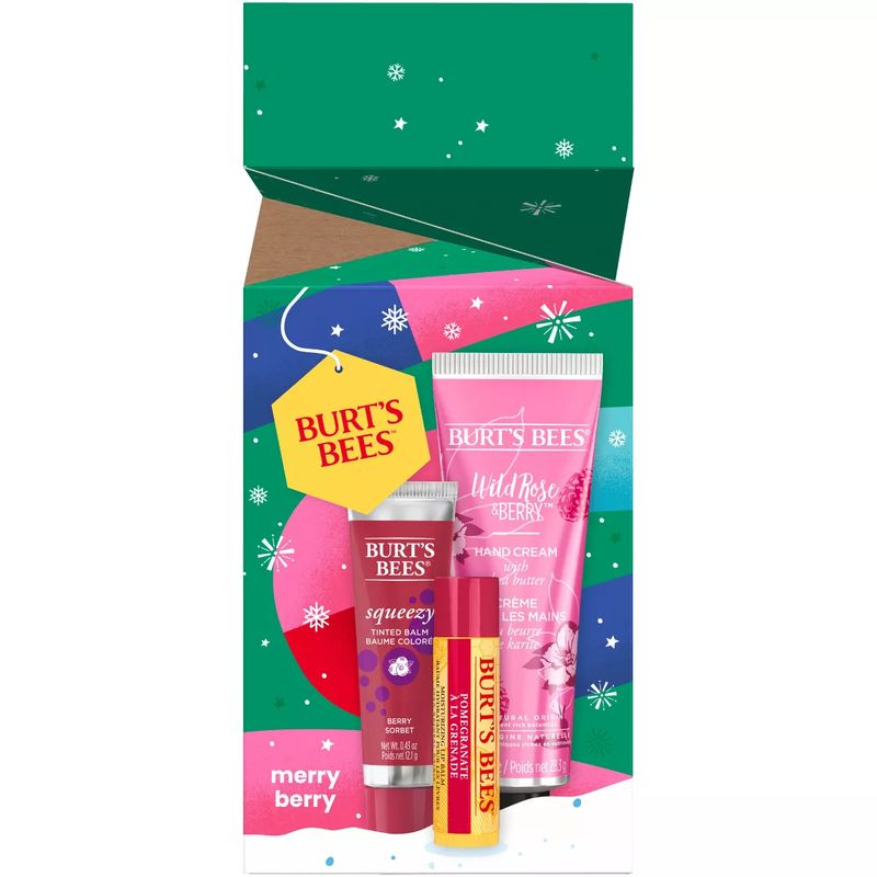 Burt's Bees | Set de Regalo Merry Berry Lip Balm | 3 Piezas