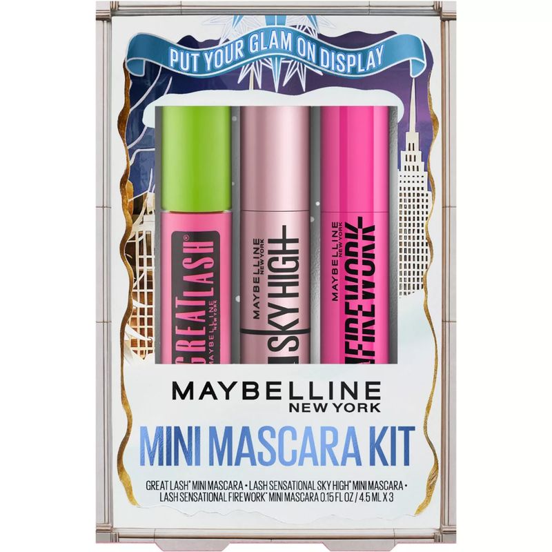 Maybelline | Set de Mini Máscaras de Pestañas | 3 Piezas Maybelline | Set de Mini Máscaras de Pestañas | 3 Piezas