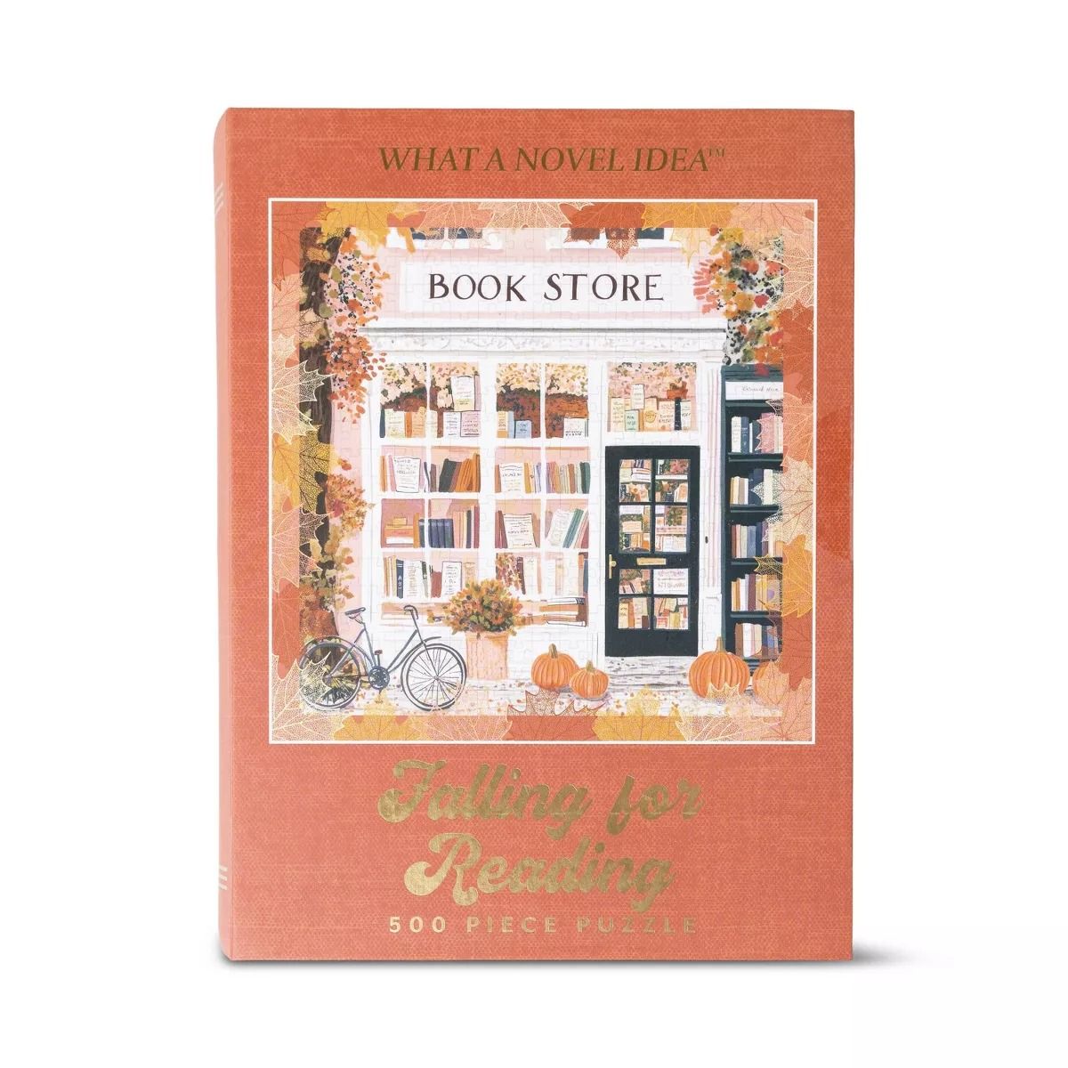 Rompecabezas | caja en forma de libro | Rompecabezas | caja en forma de libro | "Falling for Reading" 500 Piezas