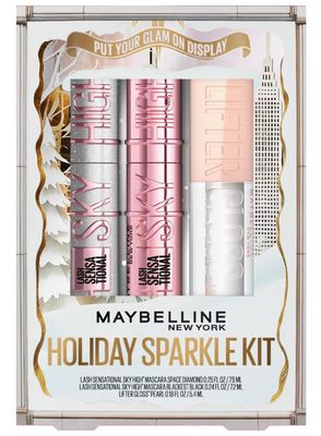 Mascaras + Lip Gloss Set- 3pc | Maybelline