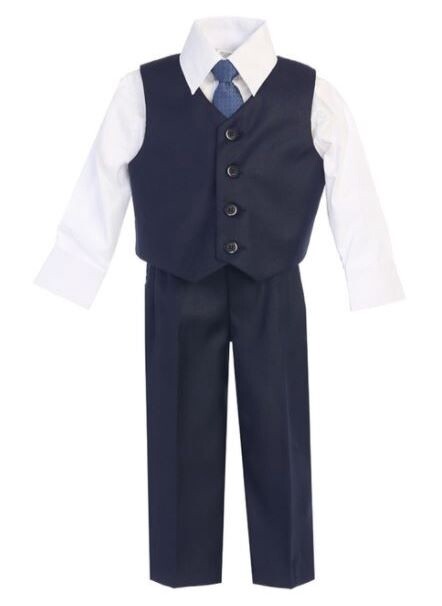 Boys 4 PC Vest Set