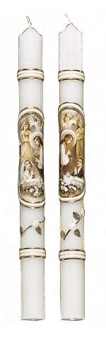 First Communion Candle Large, Select Gender: Boy