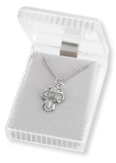 First Communion 4-way Pewter Cross