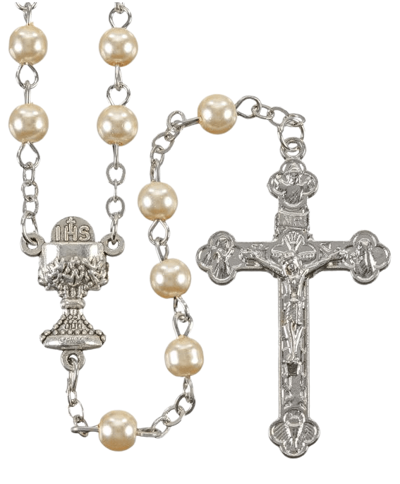 Rosary White Pearl Beads