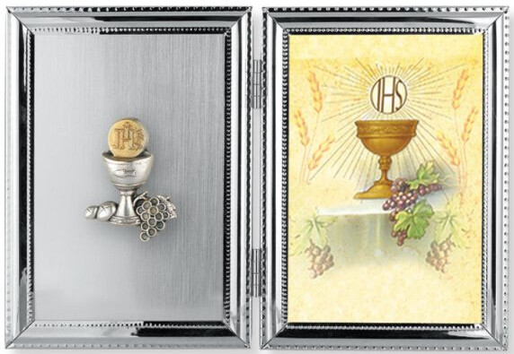 Silver Plated Communion Chalice Picture Frame