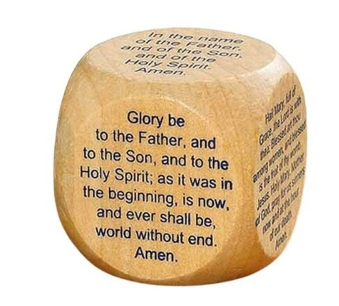 Prayer Cube - Favorite Catholic Prayers Blue