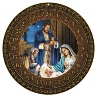 Holy Family Advent Calendar (Round)