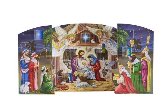 Joy Nativity Standing Advent Calendar