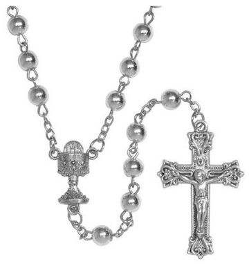 Silvertone First Communion Rosary