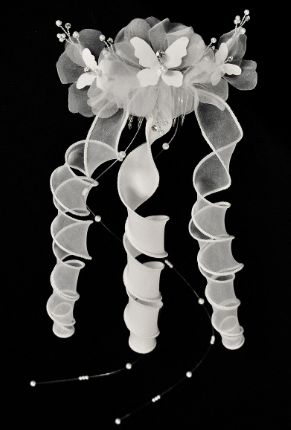 Butterflies &amp; Ribbons Headpiece w/Comb