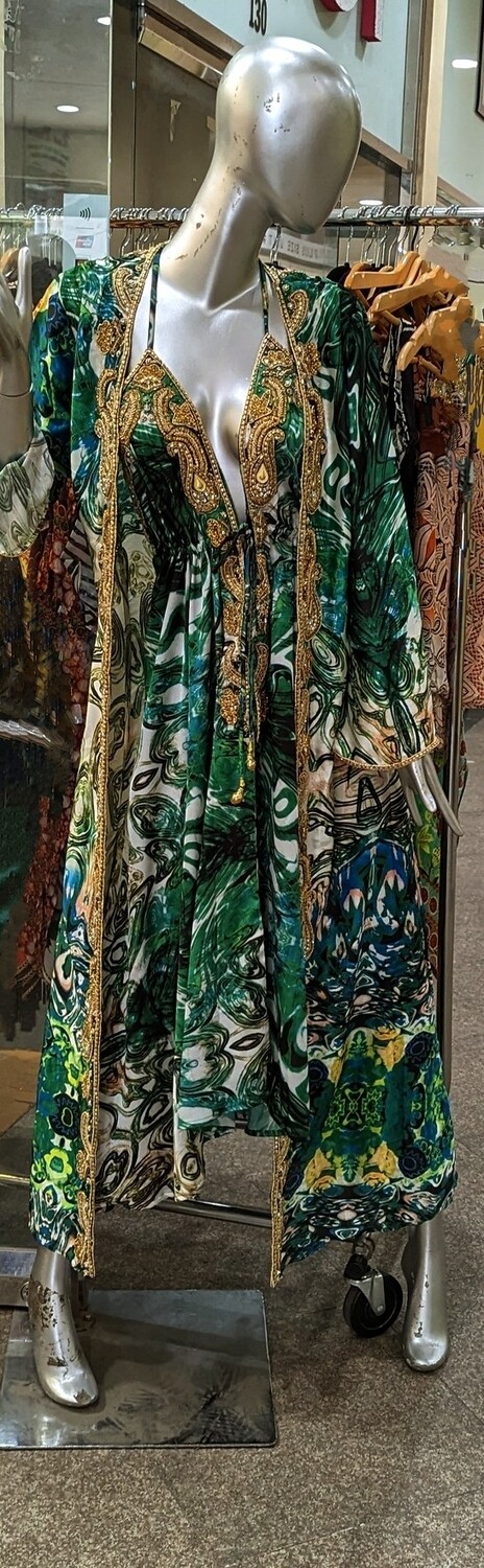 EMERALD MARBLE BEAUTY DRESS and COVER UP