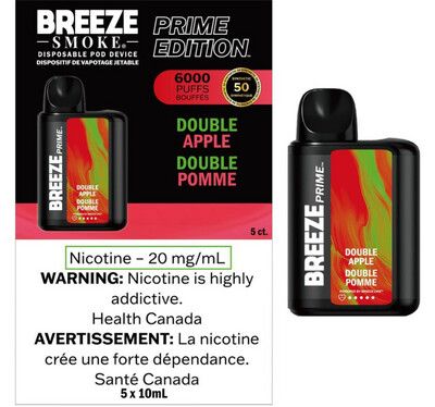 Breeze Prime 6000 - Double Apple - Synthetic 50 Nicotine