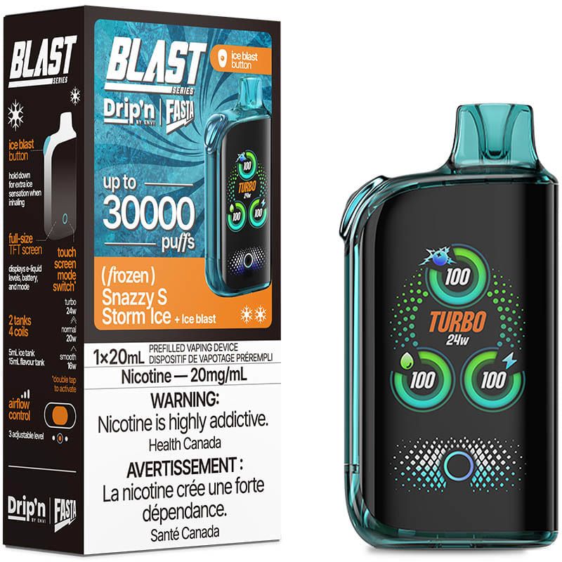 Drip&#39;n by Envi Fasta Blast 30k (Snazzy S Storm Ice)