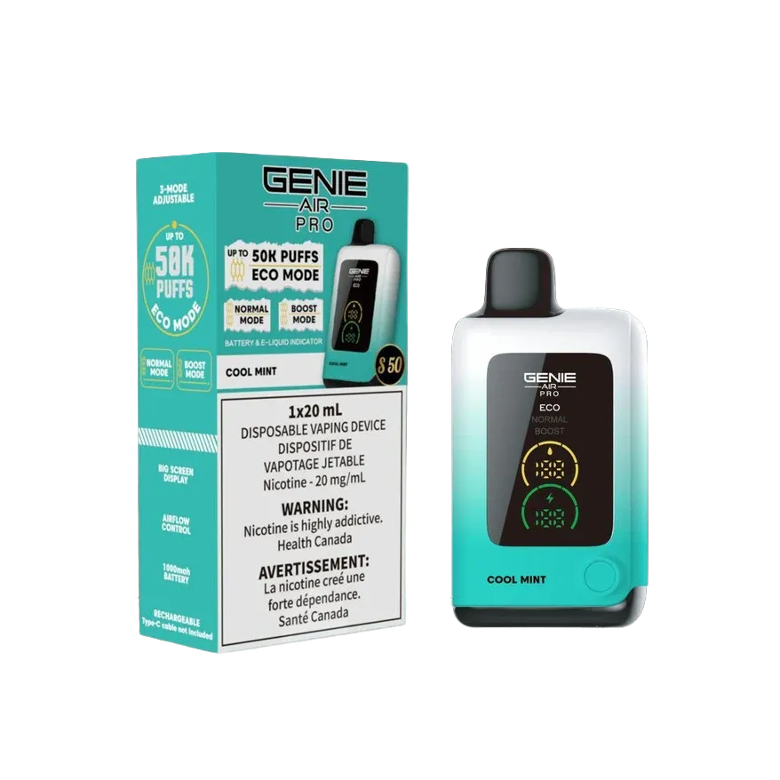 Genie Air Pro 50K, Flavours: COOL MINT
