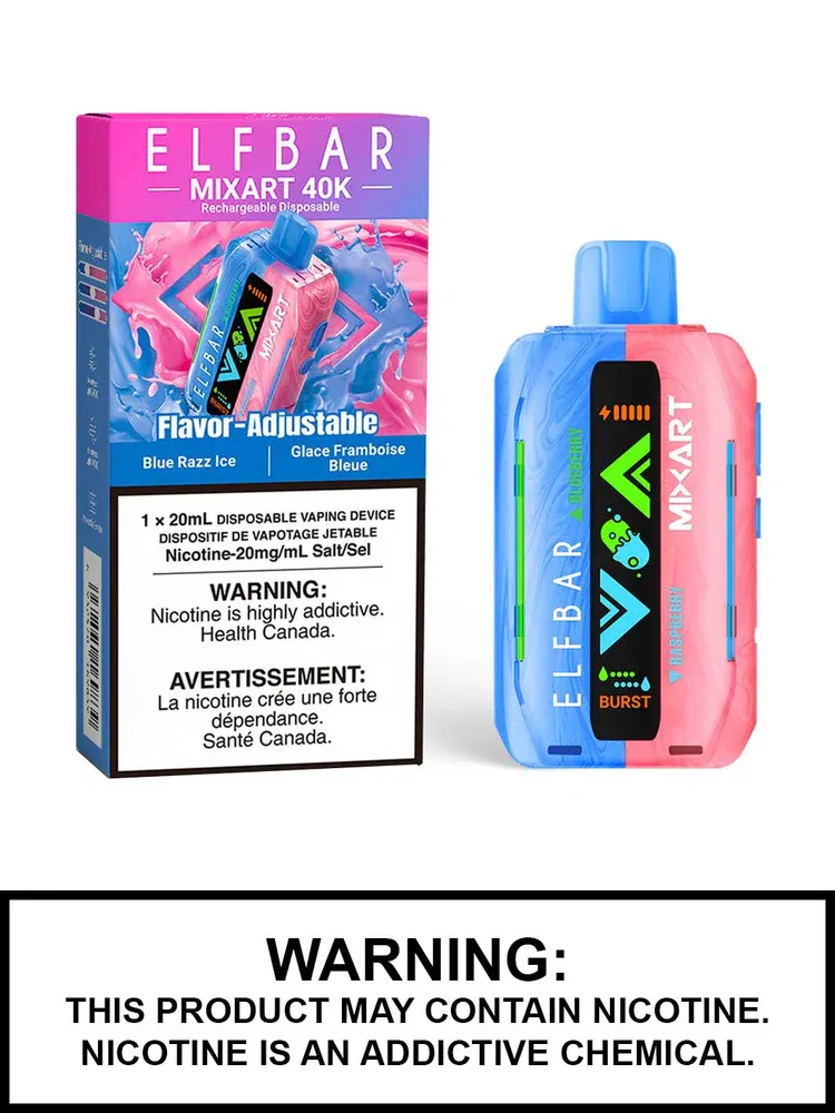 Elfbar MixArt 40K, Flavours: BLUE RAZZ ICE